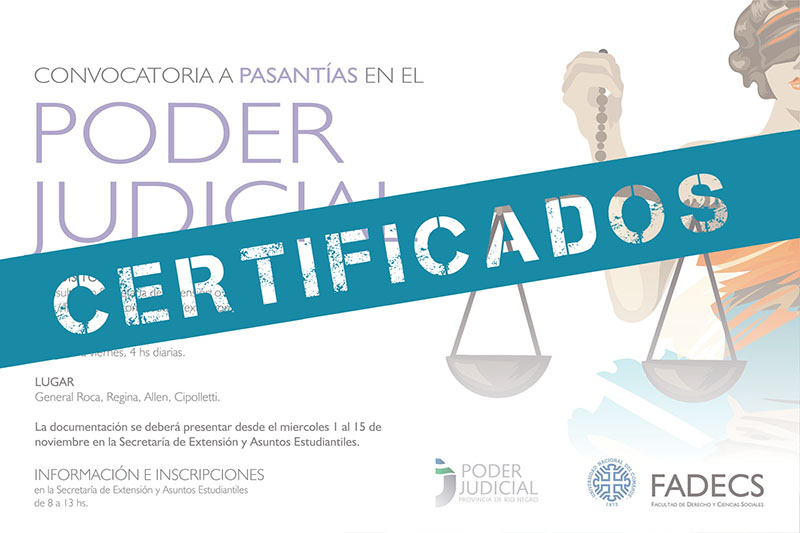 Certificados Poder Judicial